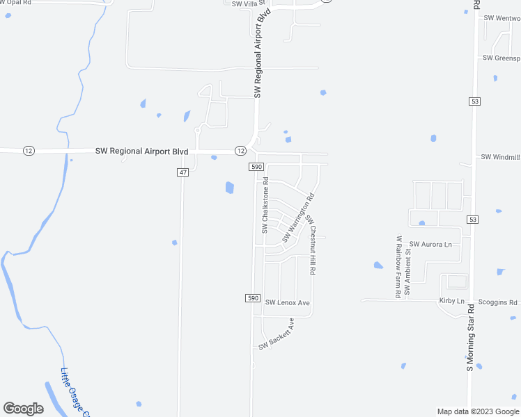 map of restaurants, bars, coffee shops, grocery stores, and more near 6304 Southwest Chalkstone Road in Bentonville