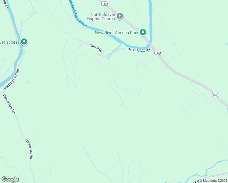 map of restaurants, bars, coffee shops, grocery stores, and more near 160 West Bare Hollow Road in West Jefferson