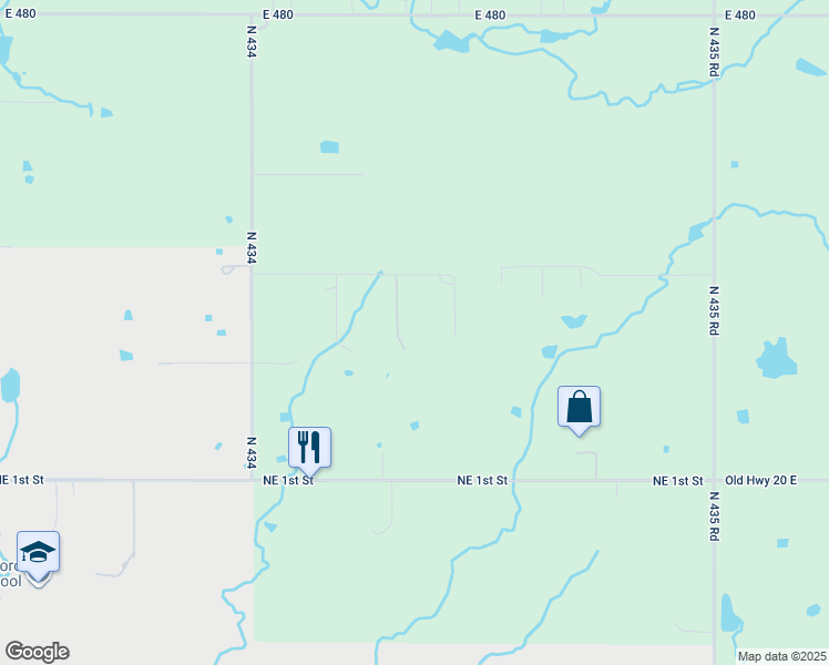 map of restaurants, bars, coffee shops, grocery stores, and more near 127 Fescue Court in Pryor
