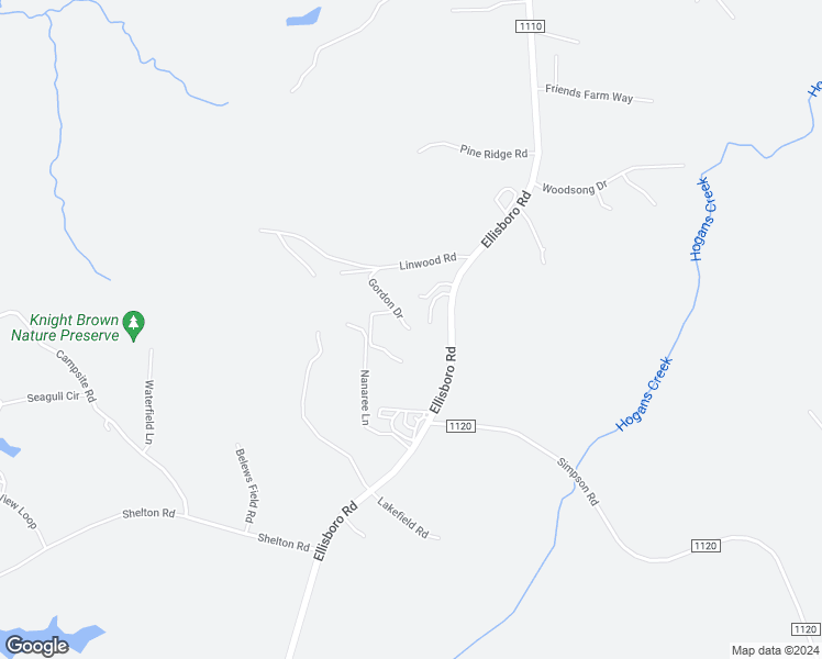 map of restaurants, bars, coffee shops, grocery stores, and more near 395 Gordon Drive in Stokesdale