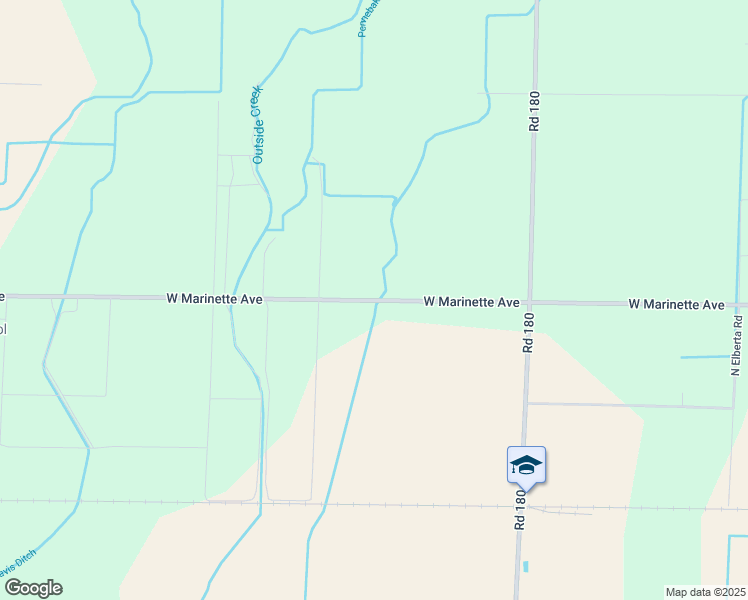map of restaurants, bars, coffee shops, grocery stores, and more near 17108 Avenue 288 in Exeter