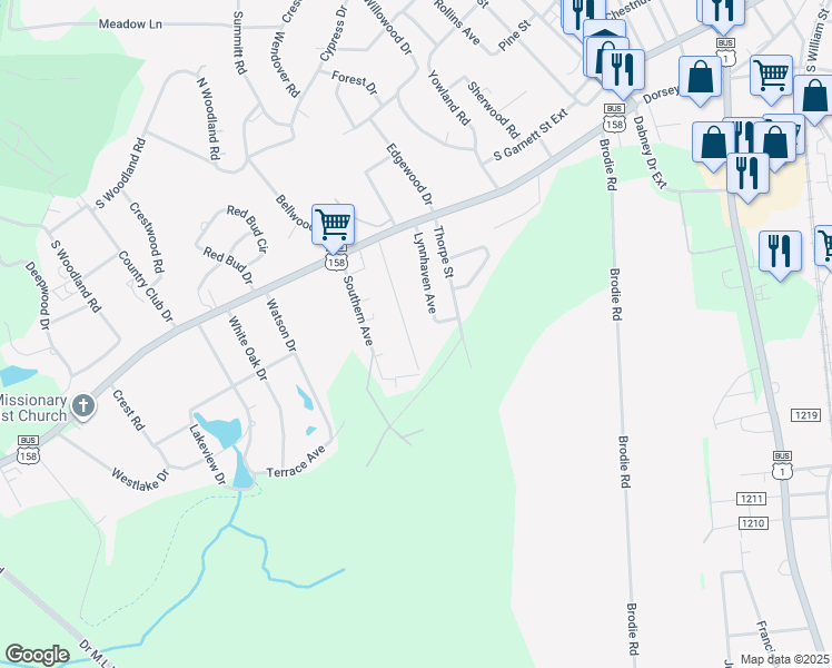map of restaurants, bars, coffee shops, grocery stores, and more near 155 Dorsey Place in Henderson