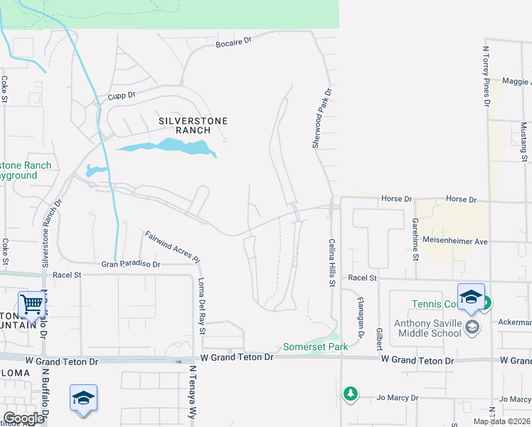 map of restaurants, bars, coffee shops, grocery stores, and more near 8352 Myerlee Ct in Las Vegas