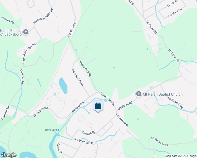 map of restaurants, bars, coffee shops, grocery stores, and more near 821 Island Ford Road in Jacksboro