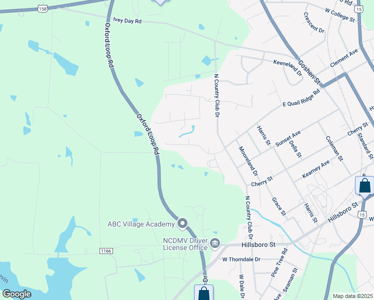 map of restaurants, bars, coffee shops, grocery stores, and more near 109 West Quail Ridge Road in Oxford