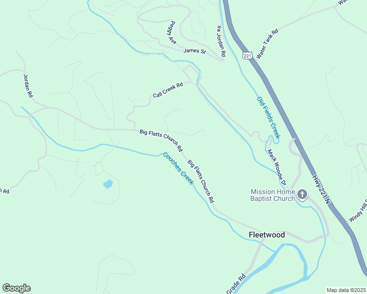 map of restaurants, bars, coffee shops, grocery stores, and more near 734 Big Flatts Church Road in Fleetwood