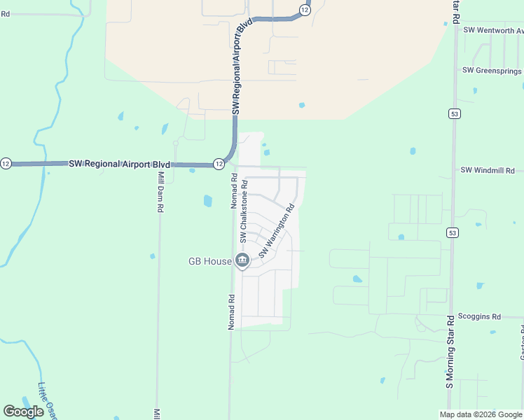 map of restaurants, bars, coffee shops, grocery stores, and more near 6314 Southwest Chestnut Hill Road in Bentonville