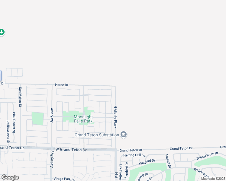map of restaurants, bars, coffee shops, grocery stores, and more near 8324 Seven Falls Street in North Las Vegas