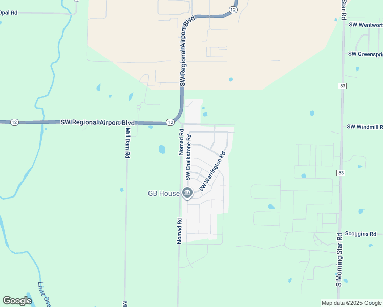 map of restaurants, bars, coffee shops, grocery stores, and more near 6304 Southwest Chalkstone Road in Bentonville