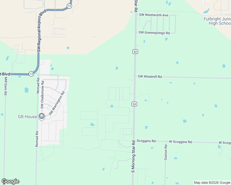 map of restaurants, bars, coffee shops, grocery stores, and more near 8936 South Morning Star Road in Bentonville