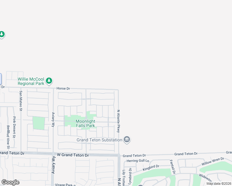 map of restaurants, bars, coffee shops, grocery stores, and more near 8324 Seven Falls Street in North Las Vegas