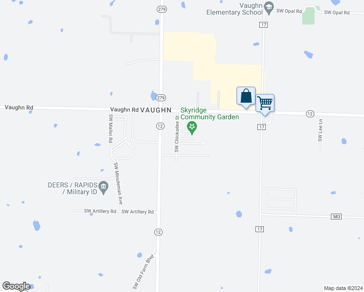 map of restaurants, bars, coffee shops, grocery stores, and more near 7807 Southwest Blue Jay Lane in Bentonville