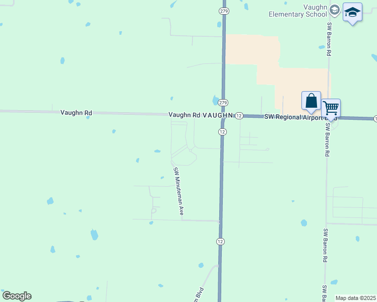 map of restaurants, bars, coffee shops, grocery stores, and more near 6206 Southwest Rutland Road in Bentonville