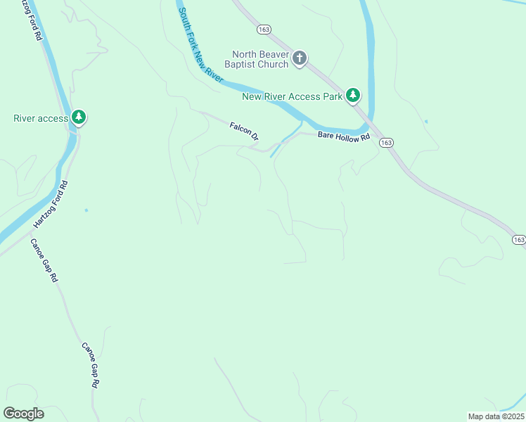 map of restaurants, bars, coffee shops, grocery stores, and more near 267 West Bare Hollow Road in West Jefferson