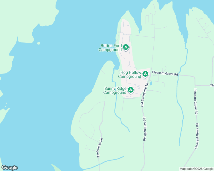 map of restaurants, bars, coffee shops, grocery stores, and more near 950 Timberlake Road in Springville