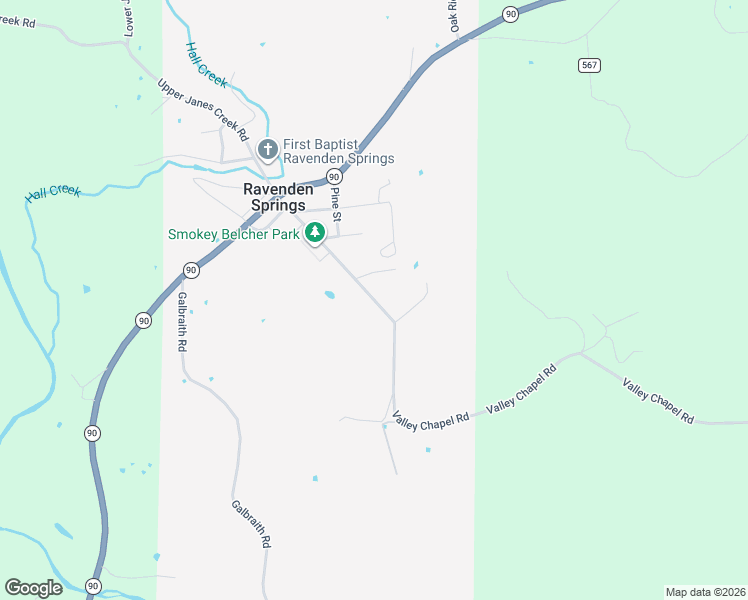 map of restaurants, bars, coffee shops, grocery stores, and more near 8471 Valley Chapel Road in Ravenden Springs