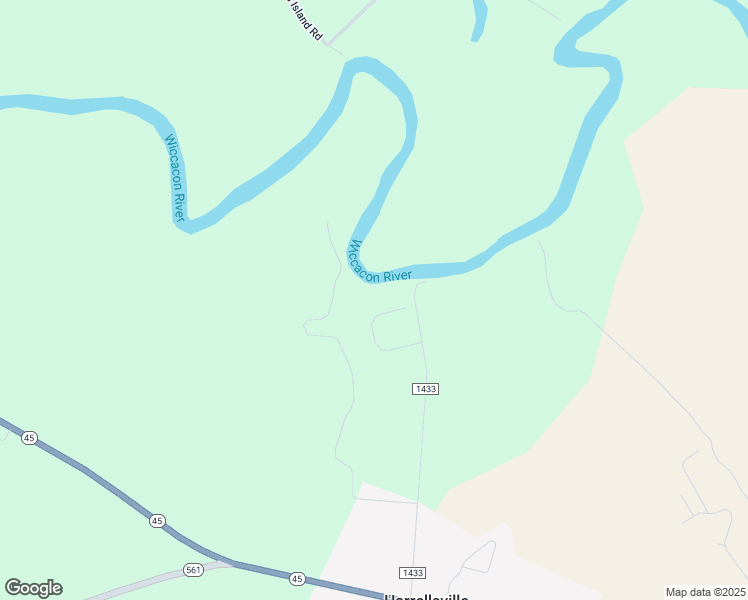 map of restaurants, bars, coffee shops, grocery stores, and more near 119 Taylors Way in Harrellsville