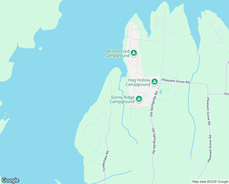 map of restaurants, bars, coffee shops, grocery stores, and more near 950 Timberlake Road in Springville