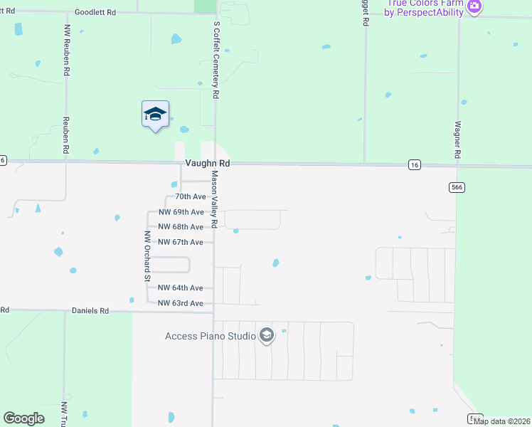 map of restaurants, bars, coffee shops, grocery stores, and more near 9020 Mason Valley Road in Bentonville