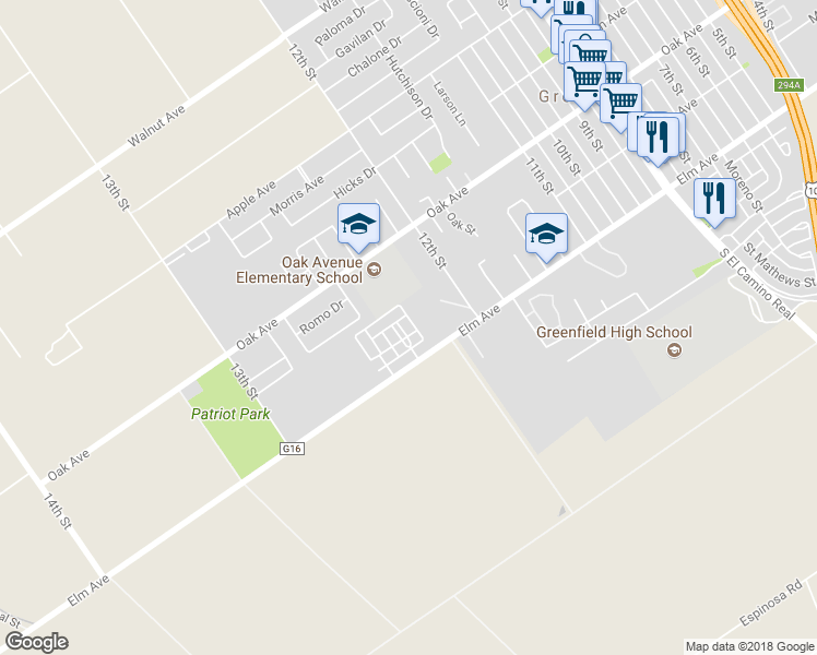 map of restaurants, bars, coffee shops, grocery stores, and more near 38 Gianolini Parkway in Greenfield