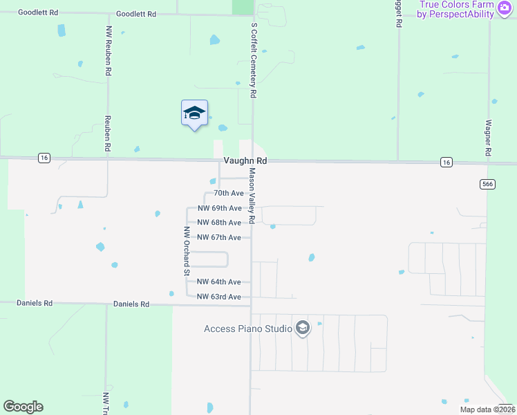 map of restaurants, bars, coffee shops, grocery stores, and more near 700 Northwest 69th Avenue in Bentonville