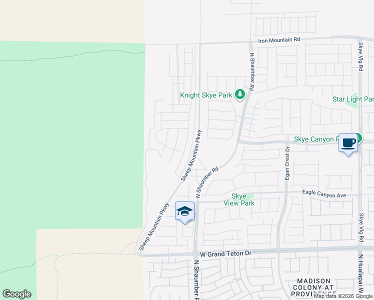 map of restaurants, bars, coffee shops, grocery stores, and more near 8304 Vanhoy Creek Street in Las Vegas