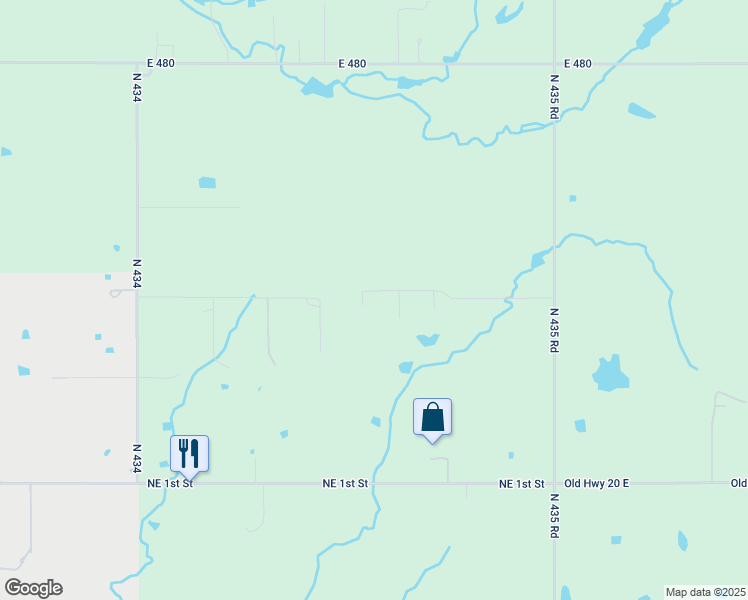 map of restaurants, bars, coffee shops, grocery stores, and more near 459 Lori Lane in Pryor