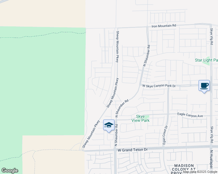 map of restaurants, bars, coffee shops, grocery stores, and more near 8337 Vanhoy Creek Street in Las Vegas