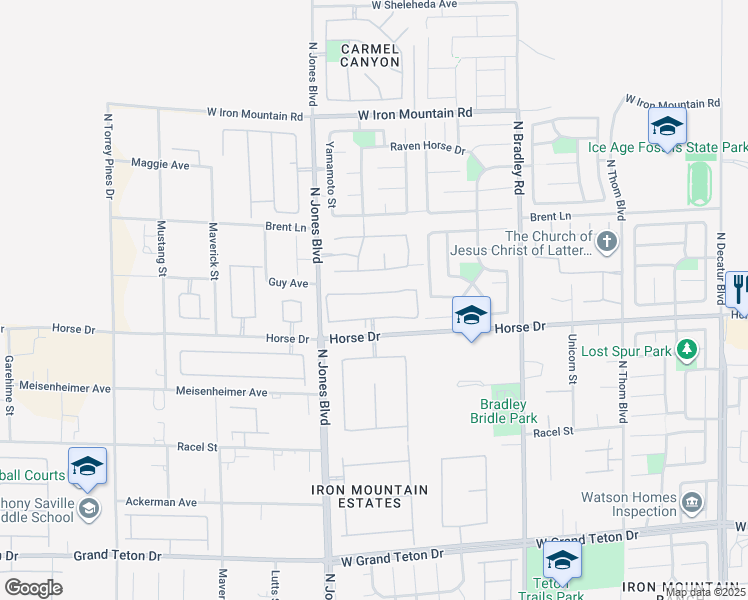 map of restaurants, bars, coffee shops, grocery stores, and more near 5930 Sunset River Avenue in Las Vegas