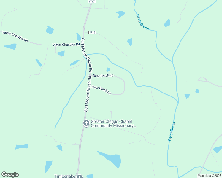 map of restaurants, bars, coffee shops, grocery stores, and more near 510 Deer Creek Lane in Timberlake