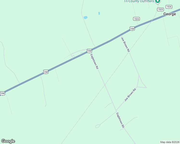 map of restaurants, bars, coffee shops, grocery stores, and more near 1617 Eagletown Road in Rich Square