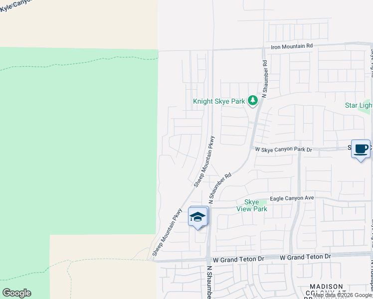 map of restaurants, bars, coffee shops, grocery stores, and more near 8353 Tanton Ridge Street in Las Vegas