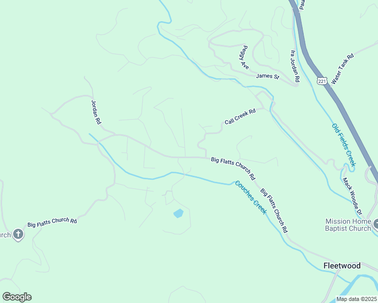 map of restaurants, bars, coffee shops, grocery stores, and more near 1076 Big Flatts Church Road in Fleetwood