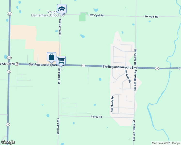 map of restaurants, bars, coffee shops, grocery stores, and more near 8864 Southwest Lee Lane in Bentonville