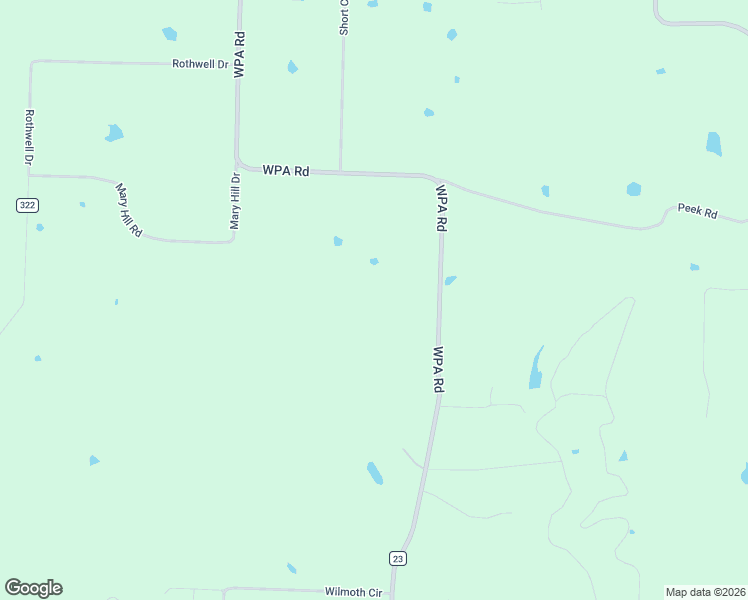 map of restaurants, bars, coffee shops, grocery stores, and more near 9009 WPA Road in Gentry