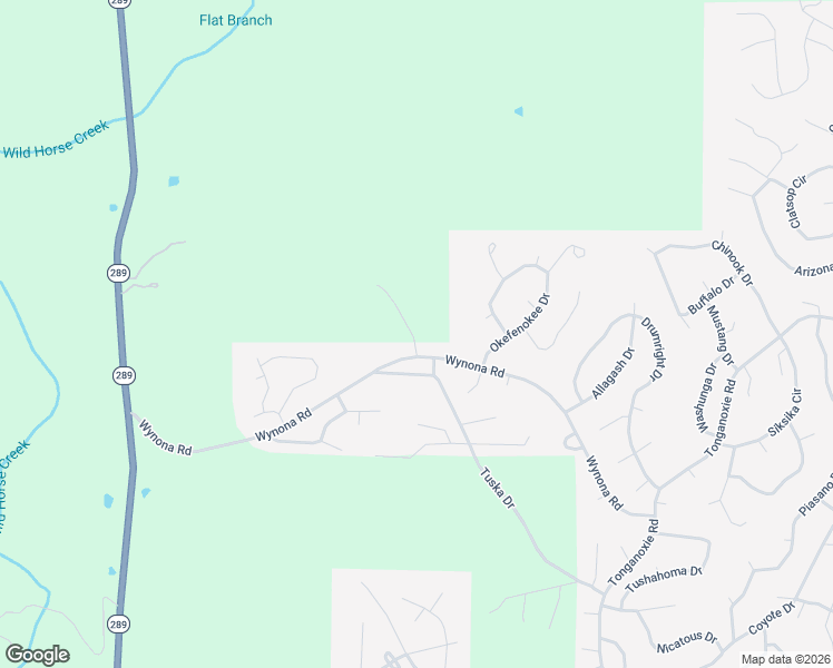 map of restaurants, bars, coffee shops, grocery stores, and more near Wynona Road in Ash Flat