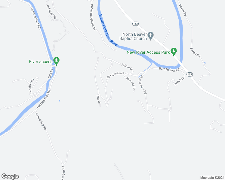 map of restaurants, bars, coffee shops, grocery stores, and more near 210 Eagles Nest Trail in West Jefferson