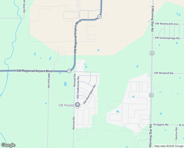 map of restaurants, bars, coffee shops, grocery stores, and more near 4200 Southwest Windmill Road in Bentonville