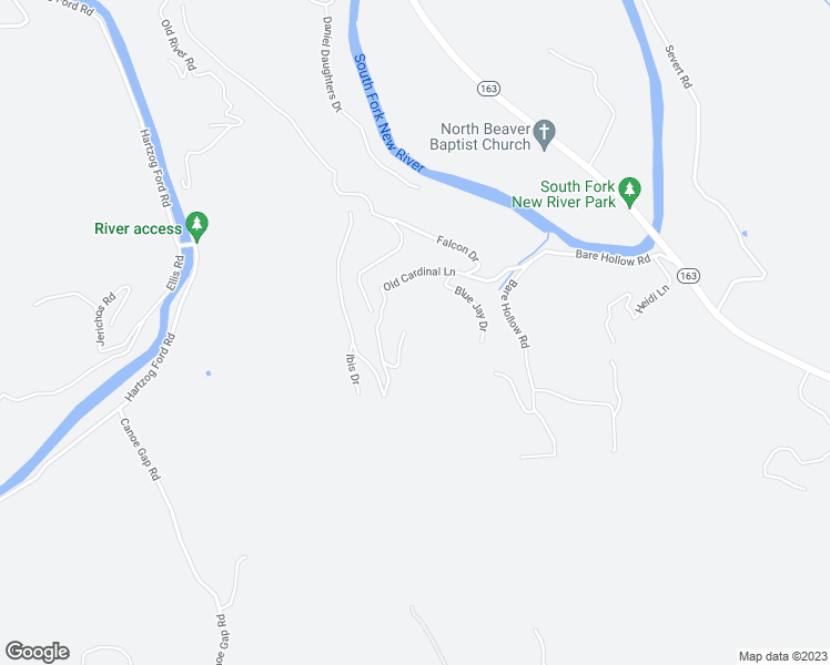 map of restaurants, bars, coffee shops, grocery stores, and more near 210 Eagles Nest Trail in West Jefferson