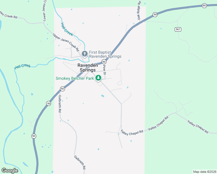 map of restaurants, bars, coffee shops, grocery stores, and more near 8471 Valley Chapel Road in Ravenden Springs