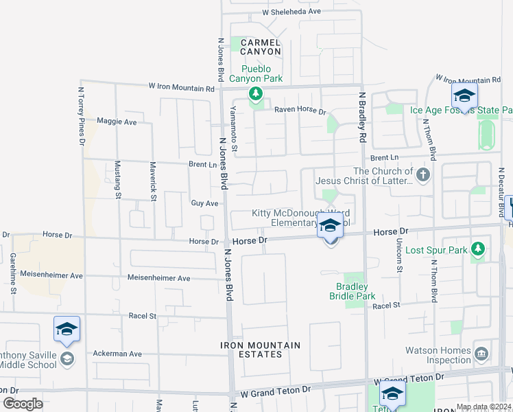 map of restaurants, bars, coffee shops, grocery stores, and more near 5916 Yellow Ridge Avenue in Las Vegas