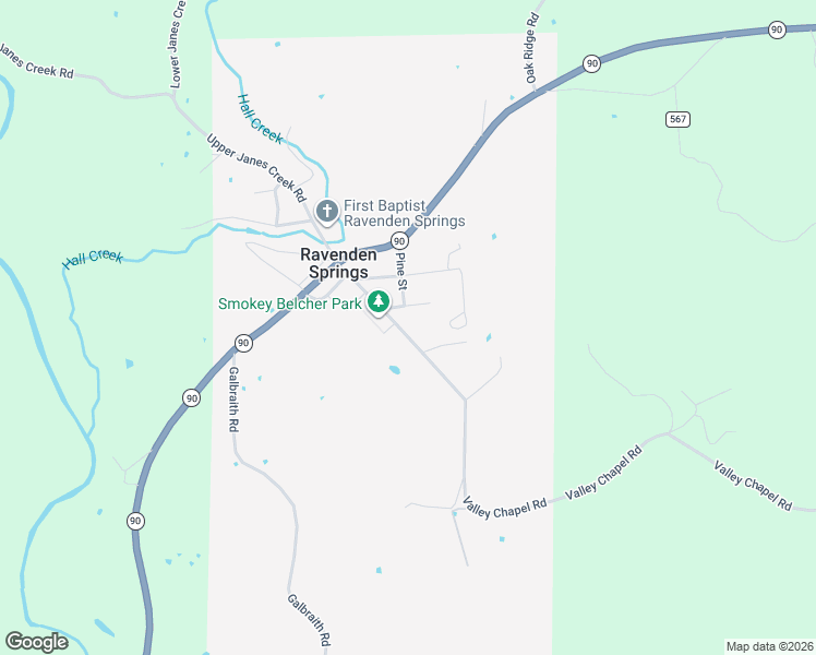 map of restaurants, bars, coffee shops, grocery stores, and more near 59 Hickory Street in Ravenden Springs