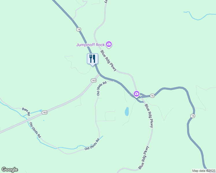 map of restaurants, bars, coffee shops, grocery stores, and more near 147 Old Obids Road in West Jefferson
