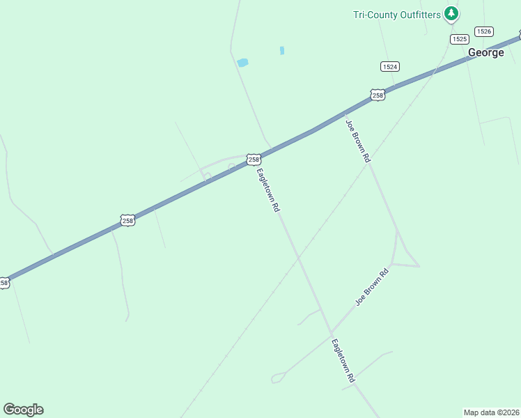 map of restaurants, bars, coffee shops, grocery stores, and more near 434 Joe Brown Road in Woodland