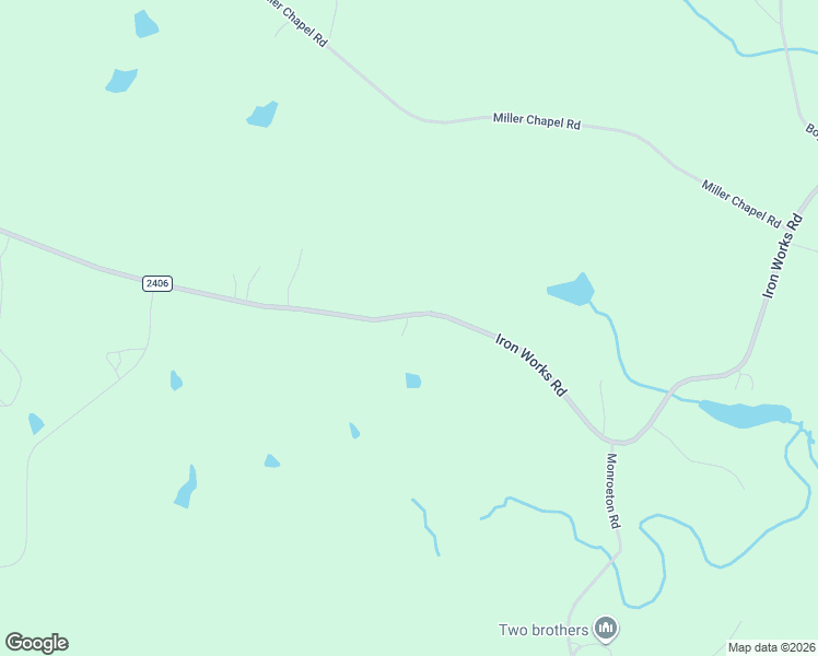 map of restaurants, bars, coffee shops, grocery stores, and more near 1616 Iron Works Road in Reidsville