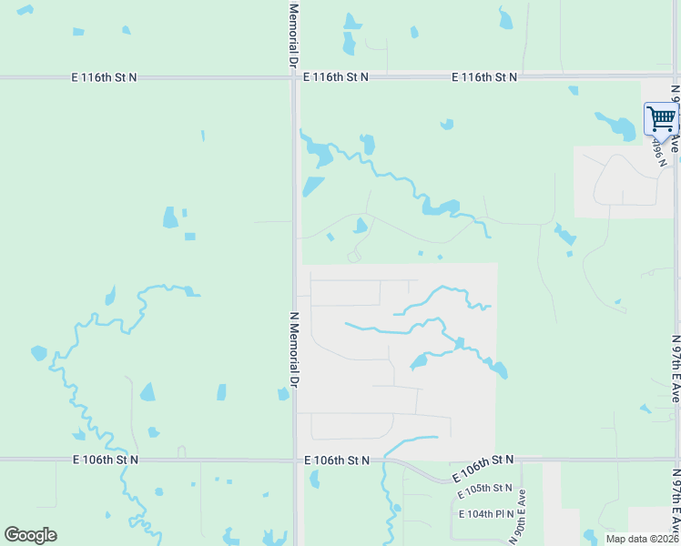map of restaurants, bars, coffee shops, grocery stores, and more near 8310 East 112th Street North in Owasso