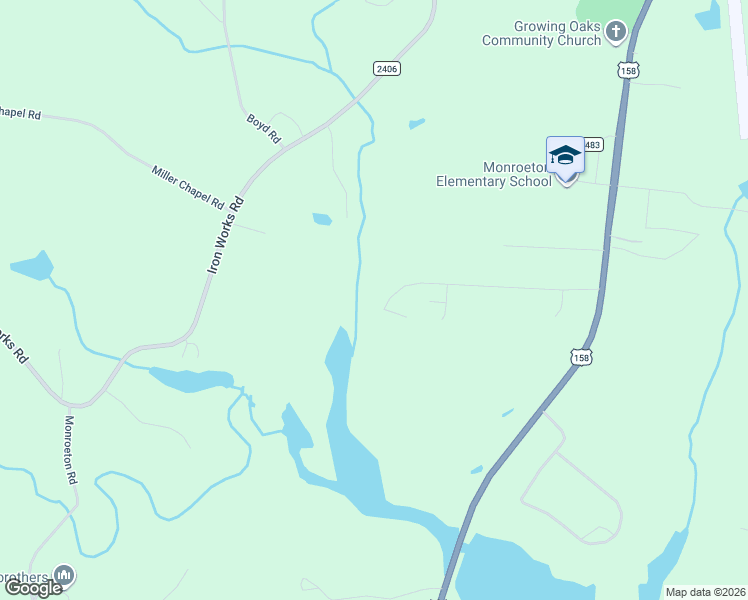 map of restaurants, bars, coffee shops, grocery stores, and more near 381 Link Road in Reidsville