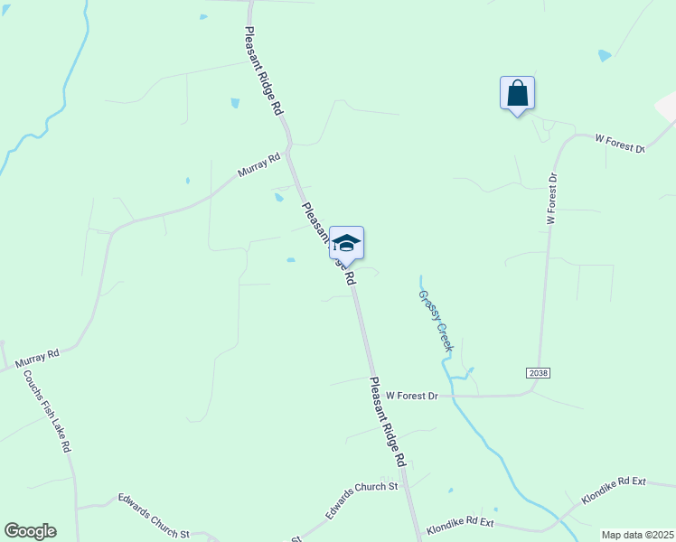 map of restaurants, bars, coffee shops, grocery stores, and more near 2587 Pleasant Ridge Road in State Road