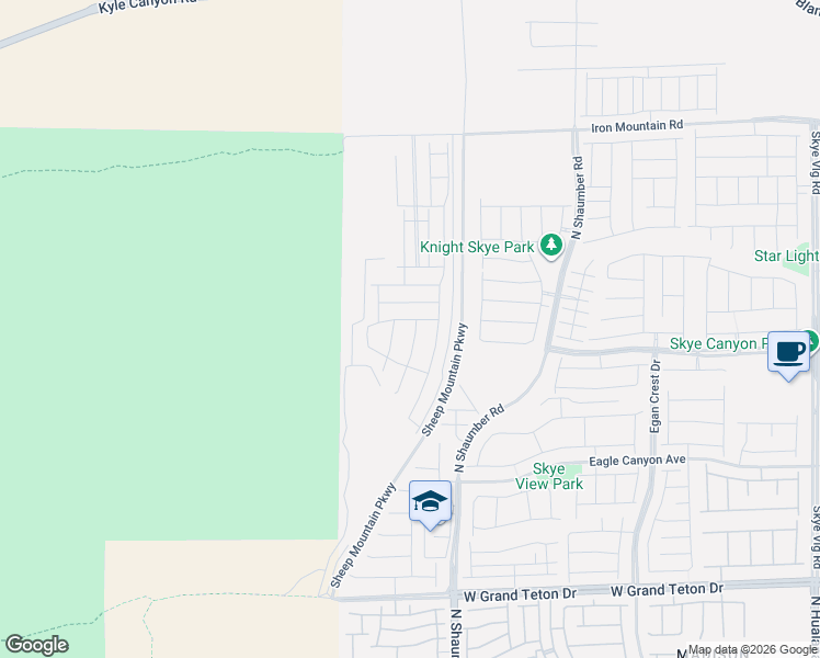 map of restaurants, bars, coffee shops, grocery stores, and more near 8449 Tanton Ridge Street in Las Vegas