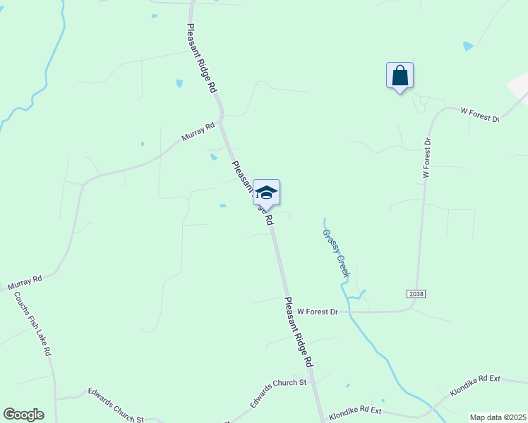 map of restaurants, bars, coffee shops, grocery stores, and more near 2587 Pleasant Ridge Road in State Road